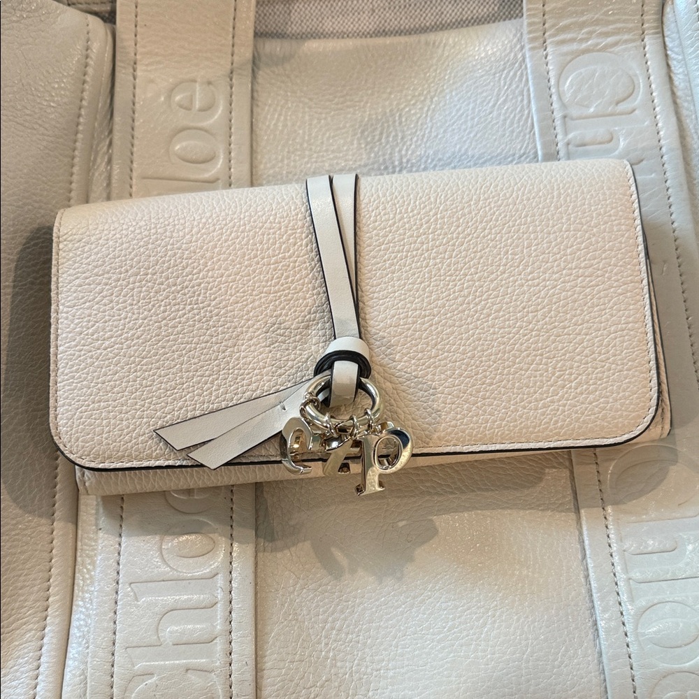 Chloe Cream Leather Women's wallet